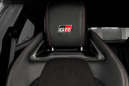 Toyota GR Yaris Headrest Inserts - Carbon Fibre - TMC Motorsport