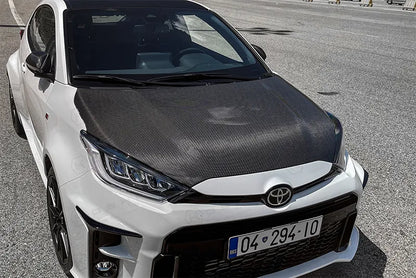 Toyota GR Yaris Hood Bonnet - Carbon Fibre - TMC Motorsport