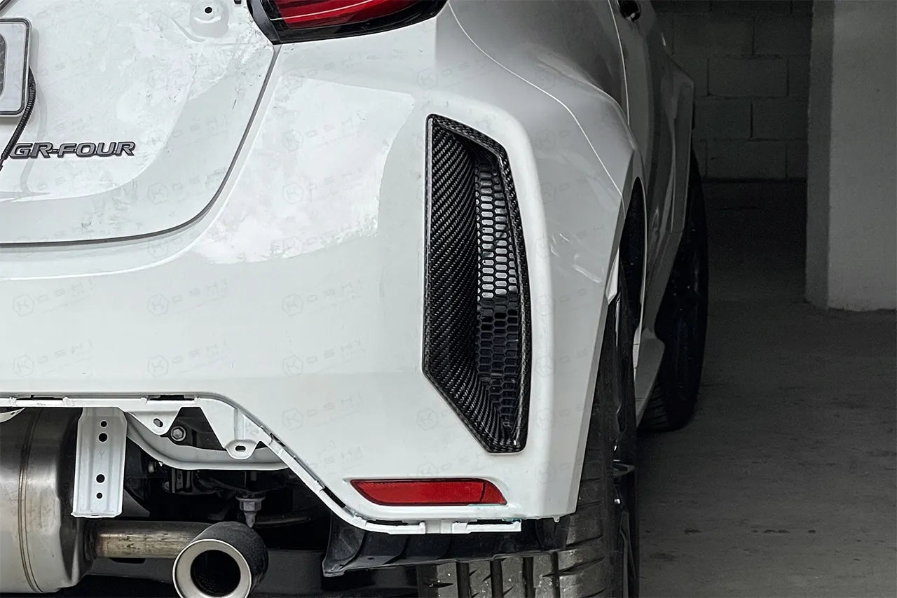 Toyota GR Yaris Rear Bumper Air Duct / Air Vents - Carbon Fibre - TMC Motorsport