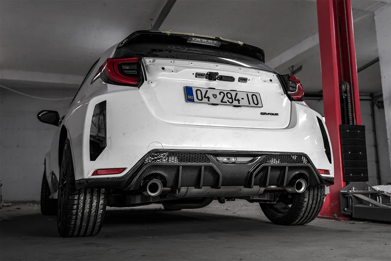 Toyota GR Yaris Rear Diffuser - Carbon Fibre - TMC Motorsport