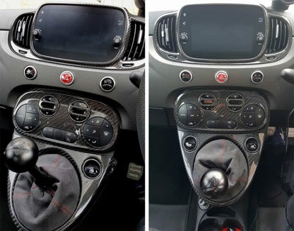 Abarth 595 Audio System Frame Cover - Carbon Fibre - TMC Motorsport