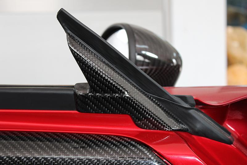 Alfa Romeo 4C Interior Door Triangle Cover - Carbon Fibre - TMC Motorsport