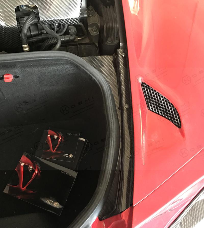 Alfa Romeo 4C Rear Trunk Side Trim - Carbon Fibre - TMC Motorsport