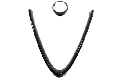 Alfa Romeo Giulia Front V Shield Emblem Grille Frame - Carbon Fibre - TMC Motorsport
