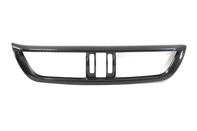 Marco de ventilación del aire acondicionado de la consola central del Alfa Romeo Giulia: fibra de carbono