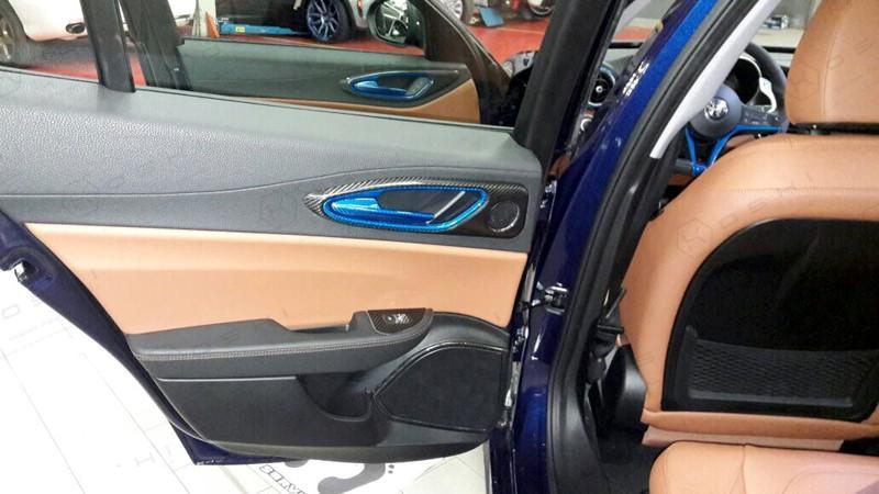 Alfa Romeo Giulia Speakers Frame Trim - Carbon Fibre - TMC Motorsport
