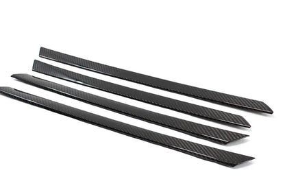 BMW E71 X6 Silver Part Door Trim Cover - Carbon Fibre - TMC Motorsport