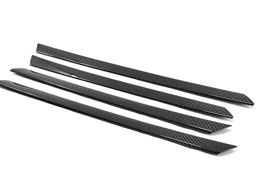 BMW E71 X6 Silver Part Door Trim Cover - Carbon Fibre - TMC Motorsport