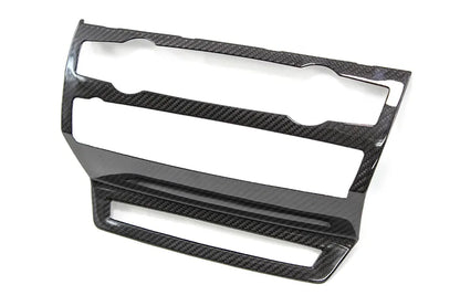 BMW X6 E71 Radio Console Trim Cover - Carbon Fibre - TMC Motorsport