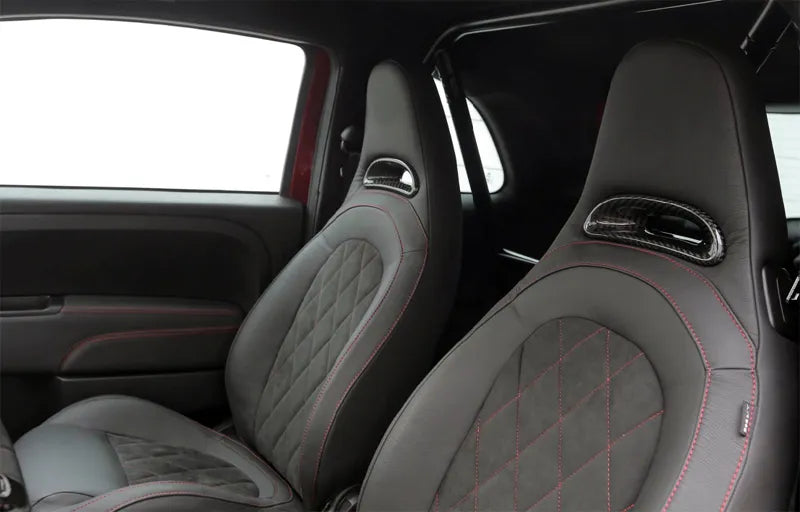 Abarth 500 / 595 / 695 Headrest Insert - Carbon Fibre - TMC Motorsport