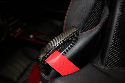 Mercedes Benz SLK R172 Seatbelt Holder Cover - Carbon Fibre