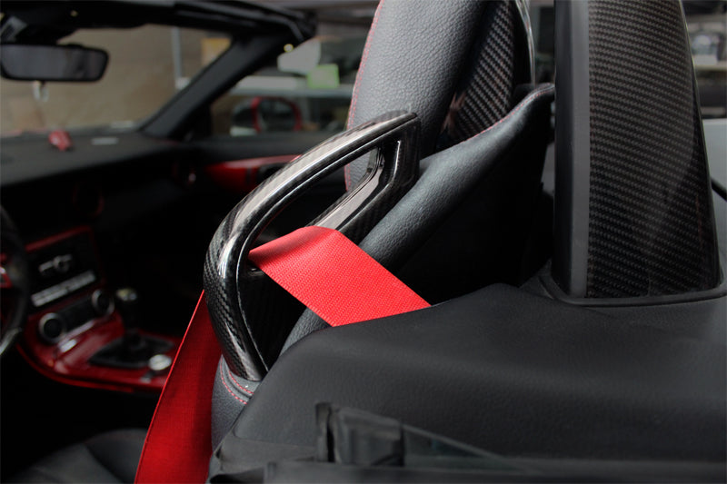 Mercedes Benz SLK R172 Seatbelt Holder Cover - Carbon Fibre