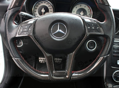 Mercedes Benz SLK R172 steering wheel trim - Carbon Fibre