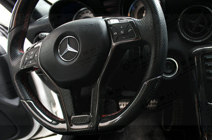 Mercedes Benz SLK R172 steering wheel trim - Carbon Fibre