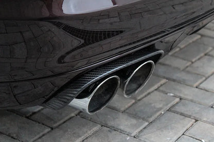 Porsche Panamera Exhaust Frame Trim - Carbon Fibre - TMC Motorsport