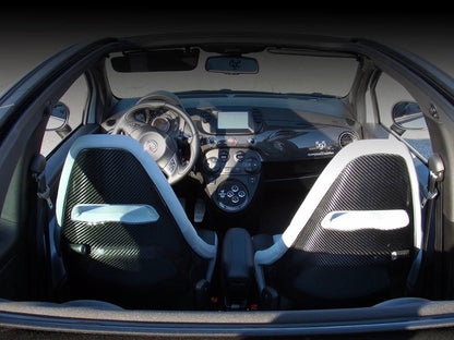 Abarth 500 / 595 / 695 Sabelt Seat Cover Shell Set - Carbon Fibre - TMC Motorsport