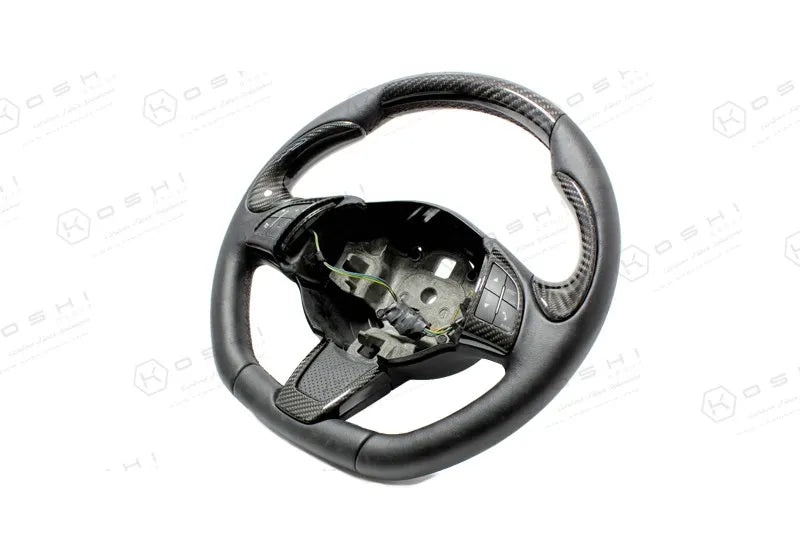 Abarth 500 Steering Wheel Mid-Side Cover - Carbon Fibre - TMC Motorsport