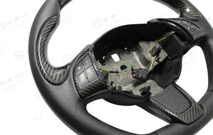 Cubierta central del volante Abarth 500 en fibra de carbono