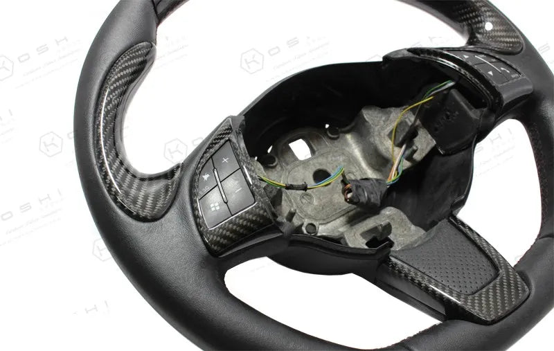 Abarth 500 Steering Wheel Mid-Side Cover - Carbon Fibre - TMC Motorsport