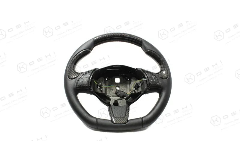 Cubierta central del volante Abarth 500 en fibra de carbono