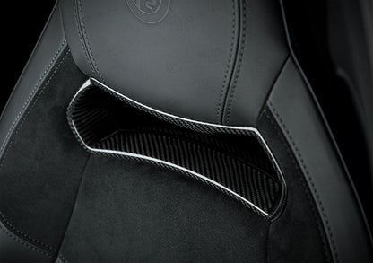 Alfa Romeo Giulia QV Sparco Seats Headreast Insert Cover - Carbon Fibre - Koshi Group Store