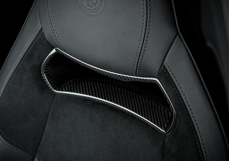 Alfa Romeo Giulia QV Sparco Seats Headreast Insert Cover - Carbon Fibre - TMC Motorsport