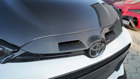 Toyota GR Yaris Front Hood Trim - Carbon Fibre - TMC Motorsport