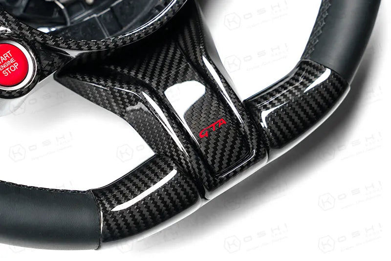 Alfa Romeo Giulia QV / Stelvio QV Lower Steering Wheel Decal Trim Cover  2020-ongoing - Carbon Fibre - TMC Motorsport