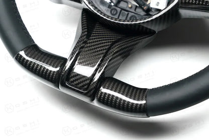 Alfa Romeo Giulia QV / Stelvio QV Lower Steering Wheel Cover  2020-ongoing - Carbon Fibre - TMC Motorsport