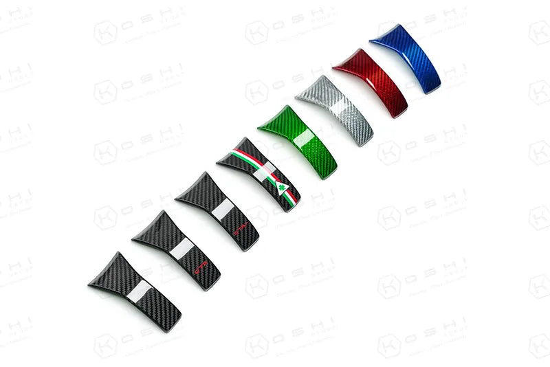 Alfa Romeo Giulia QV / Stelvio QV Lower Steering Wheel Decal Trim Cover  2020-ongoing - Carbon Fibre - TMC Motorsport