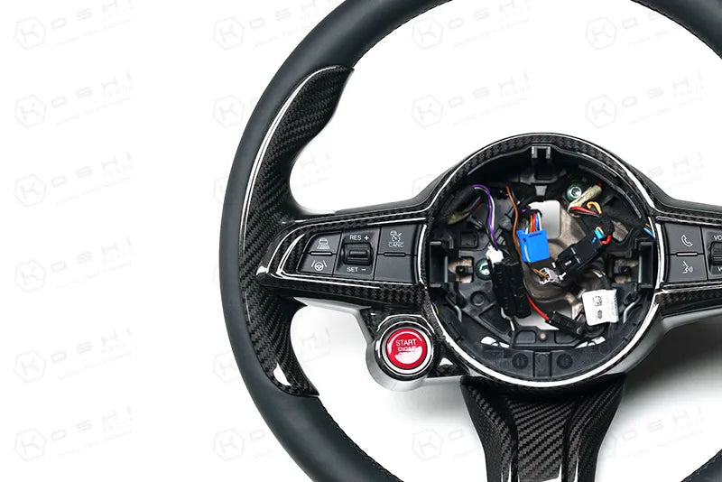 Alfa Romeo Giulia QV / Stelvio QV Thumb Grips Cover  2020-ongoing - Carbon Fibre - TMC Motorsport