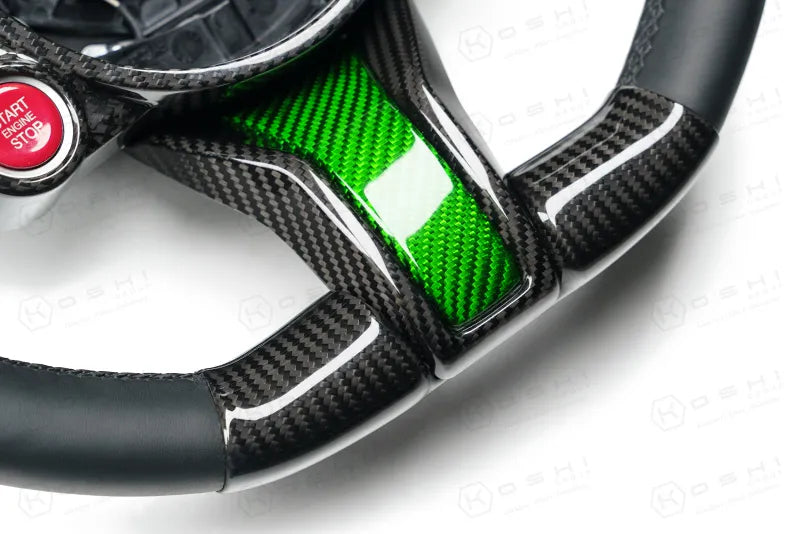 Alfa Romeo Giulia QV / Stelvio QV Lower Steering Wheel Decal Trim Cover  2020-ongoing - Carbon Fibre - TMC Motorsport