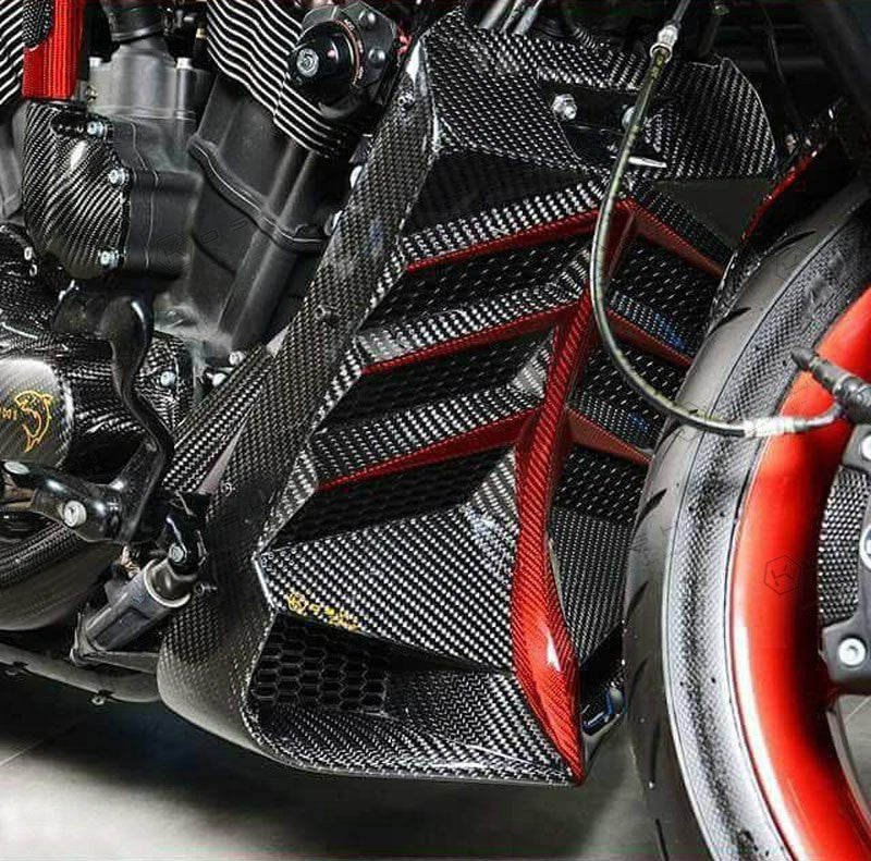 Harley Davidson V-ROD Central Intercooler / Radiator Frame - Carbon Fibre