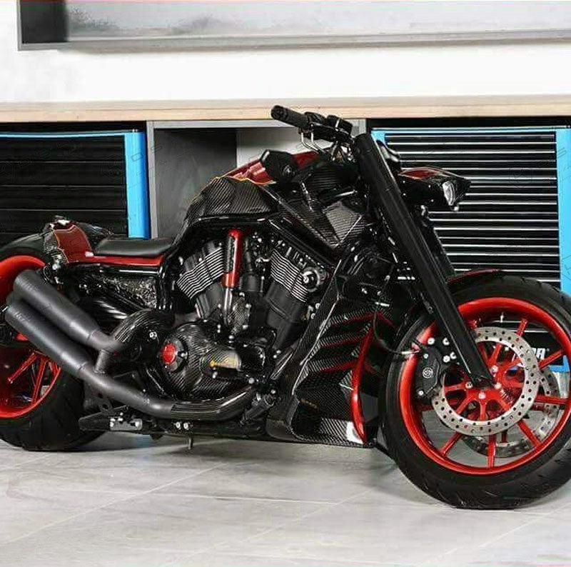 Harley Davidson V-ROD Protection Heating Exhaust - Carbon Fibre