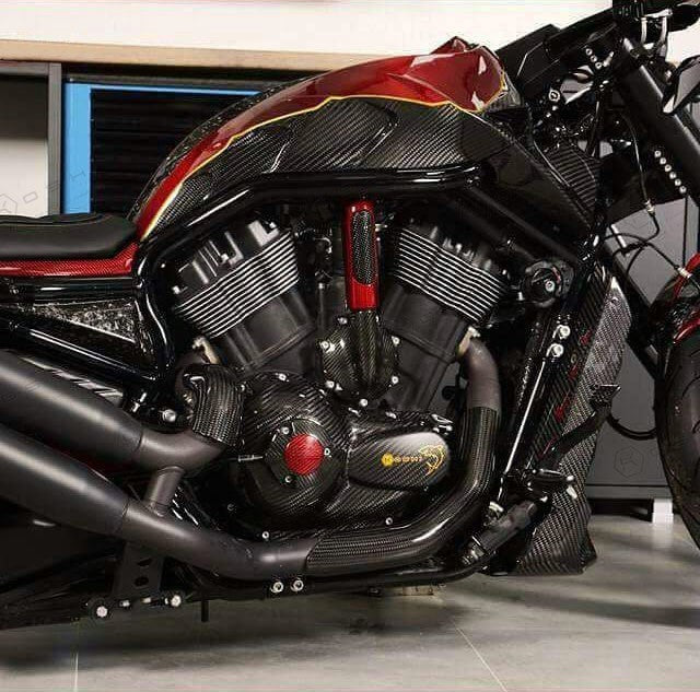 Harley Davidson V-ROD Water Pump Housing - Carbon Fibre