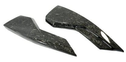Carbon Fiber Engine Air Scoops for Mercury V8 Outboard, 500R, 450R, 300R, 300 VERADO - Carbon Fibre