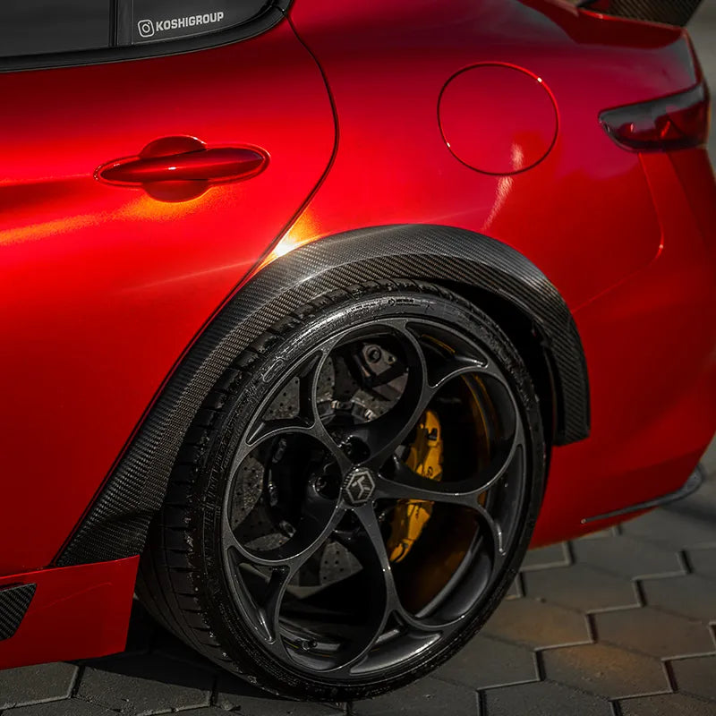 Alfa Romeo Giulia GTAm Style Rear Fender Arch Set - Carbon Fibre - TMC Motorsport