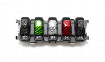 Lamborghini Huracan LP610-4 Spyder Multiple Light Switch Buttons - Carbon Fibre