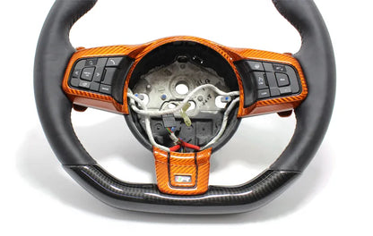 Jaguar F-Type R Steering Wheel Trim - Carbon Fibre