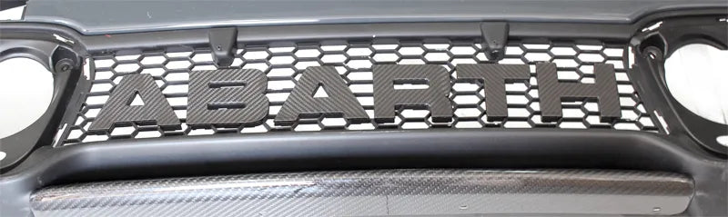 Abarth 595 2016 > Front Letters - Carbon Fibre - Abarth Tuning