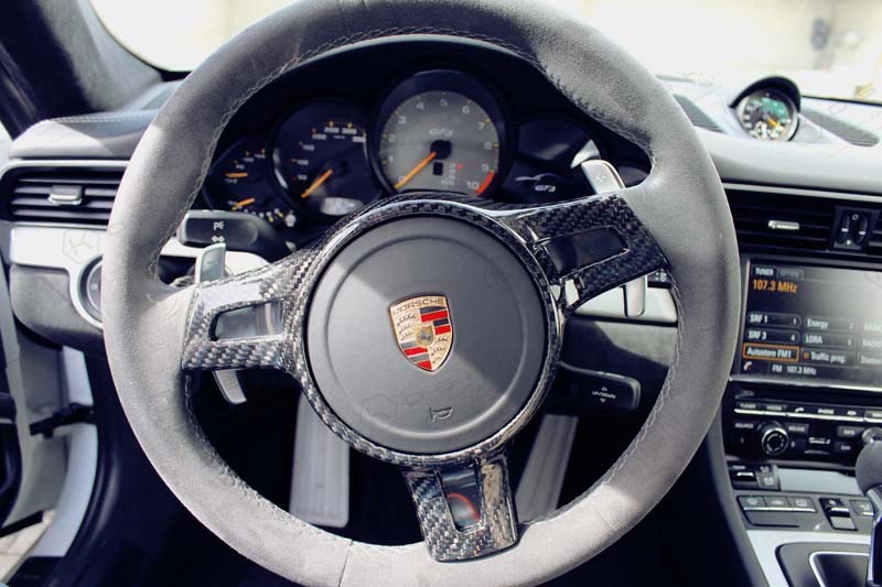 Porsche 911 GT3 Steering Wheel Trim - Carbon Fibre - TMC Motorsport