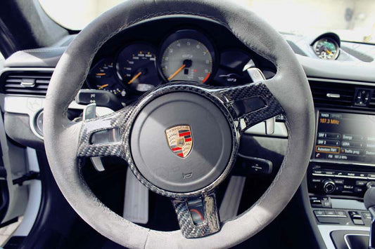 Porsche 911 GT3 Steering Wheel Trim - Carbon Fibre - TMC Motorsport