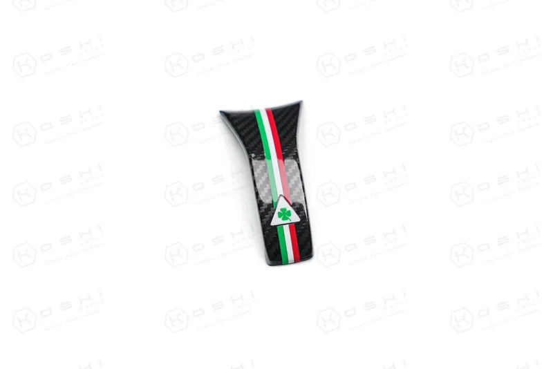 Alfa Romeo Giulia QV / Stelvio QV Lower Steering Wheel Decal Trim Cover  2020-ongoing - Carbon Fibre - TMC Motorsport