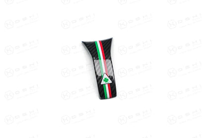 Alfa Romeo Giulia QV / Stelvio QV Lower Steering Wheel Decal Trim Cover  2020-ongoing - Carbon Fibre - TMC Motorsport