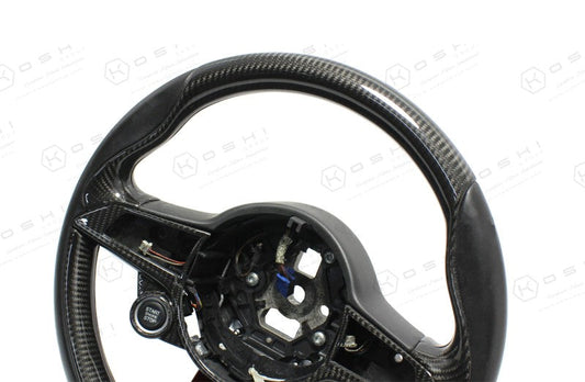 Alfa Romeo Giulia QV / Stelvio QV Steering Wheel Upper Part Cover - Carbon Fibre - Koshi Group Store