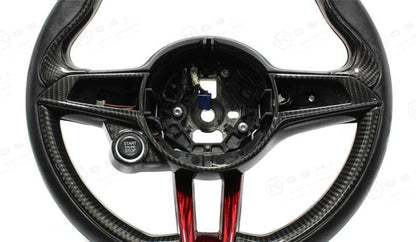 Alfa Romeo Giulia QV / Stelvio QV Steering Wheel Trim - Carbon Fibre - TMC Motorsport