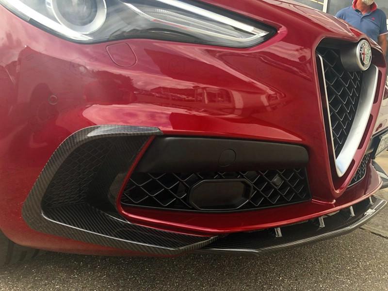 Alfa Romeo Stelvio QV Front Bumper Flaps - Carbon Fibre - TMC Motorsport