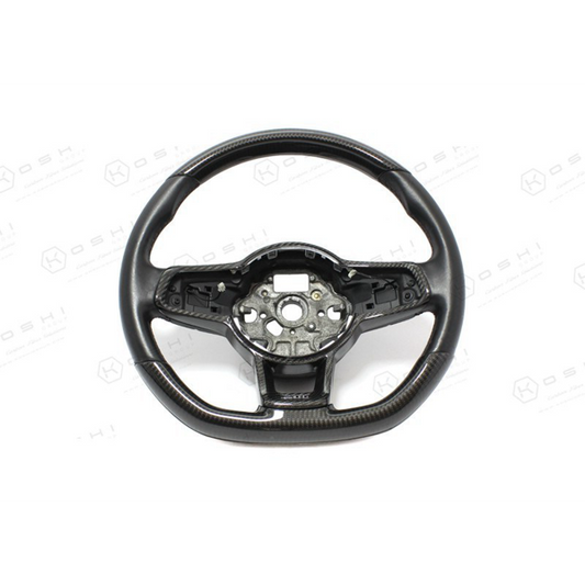 VW GOLF MK7 GTI Steering Wheel Cover - Carbon Fibre Koshi Group Store