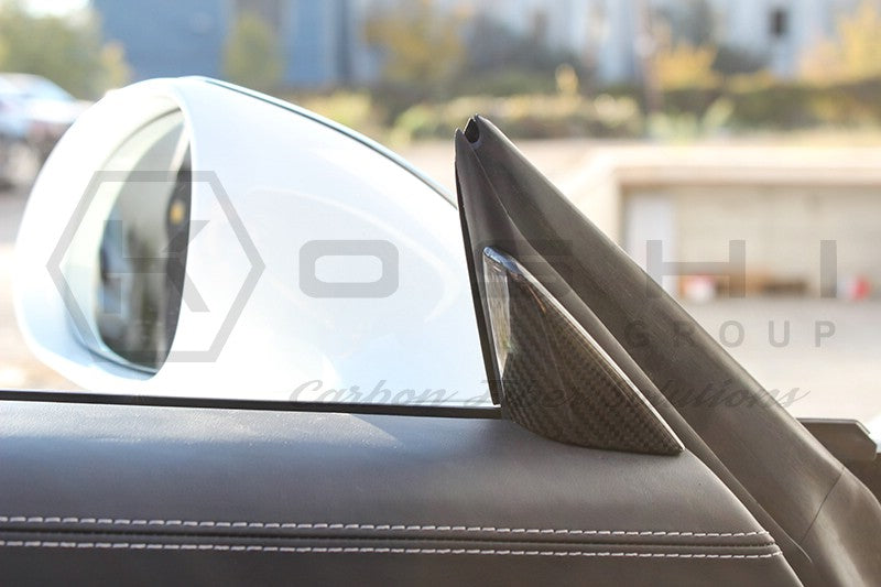 Porsche 911 GT3 Interior Door Triangle  A Pillar Cover - Carbon Fibre - TMC Motorsport