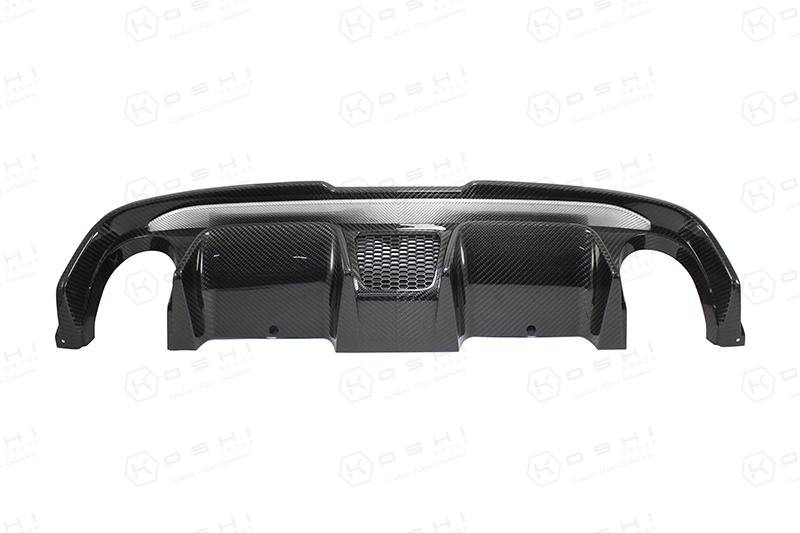 Abarth 500 Double Exhaust Diffuser 595 Style - Carbon Fibre - Abarth Tuning